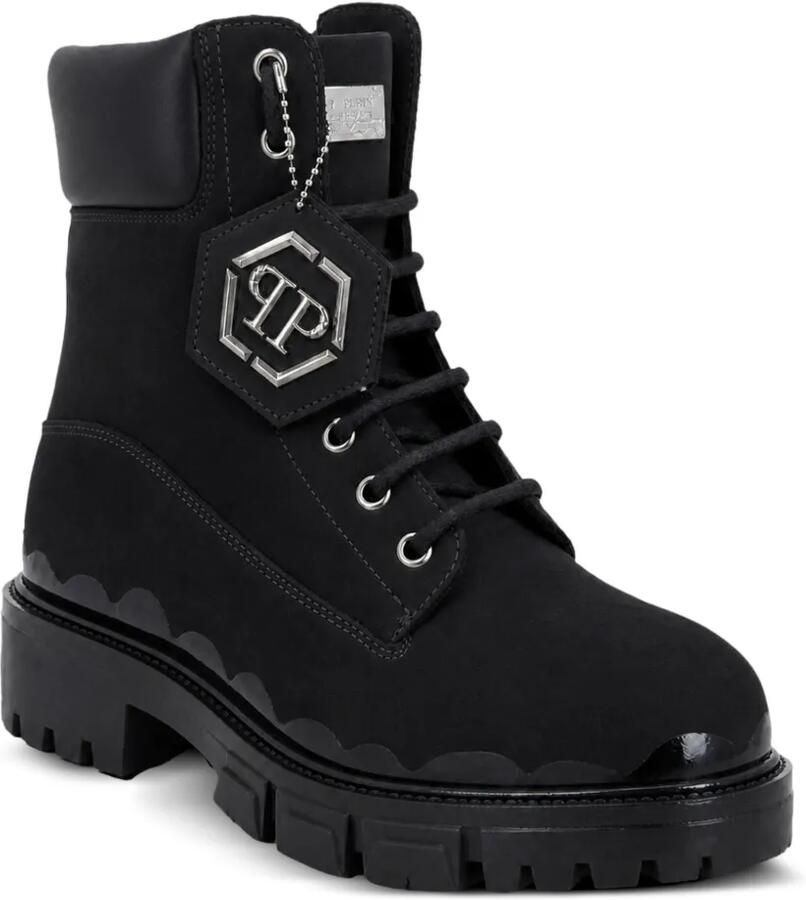 Philipp Plein Nabuk veterlaarzen Zwart - Foto 2