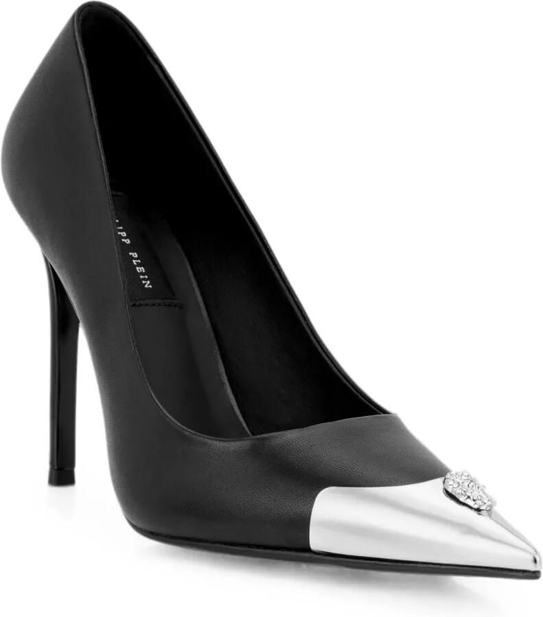 Philipp Plein Nappa Decollete Skull pumps Zwart - Foto 2