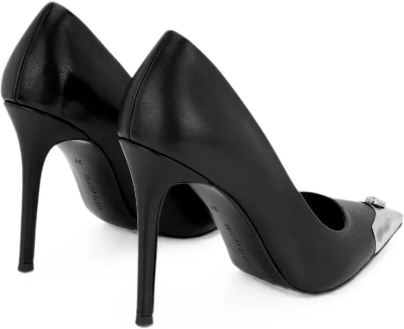 Philipp Plein Nappa Decollete Skull pumps Zwart - Foto 4