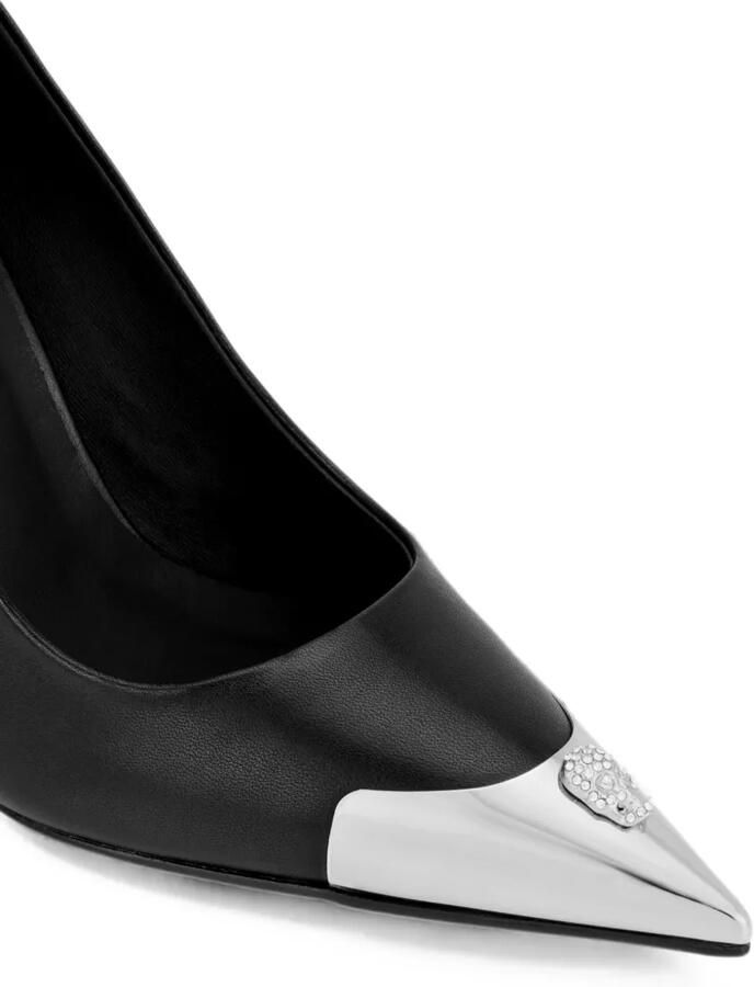 Philipp Plein Nappa Decollete Skull pumps Zwart - Foto 3