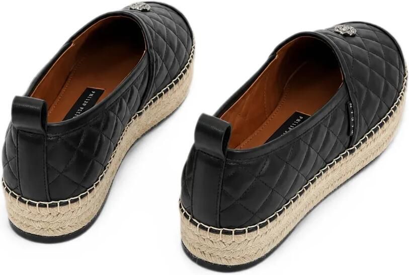 Philipp Plein Nappa espadrillas schedel Zwart - Foto 4
