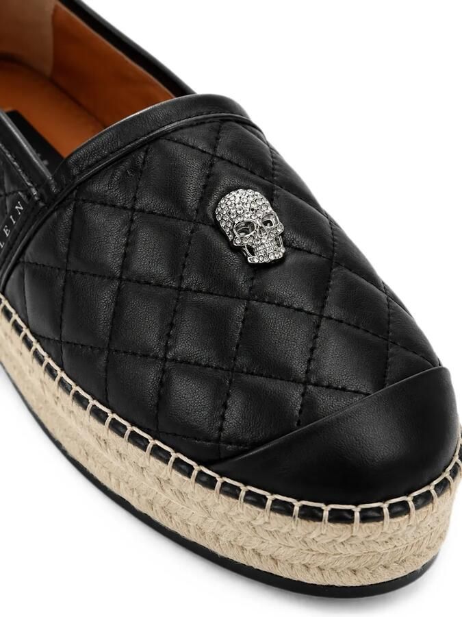 Philipp Plein Nappa espadrillas schedel Zwart - Foto 2