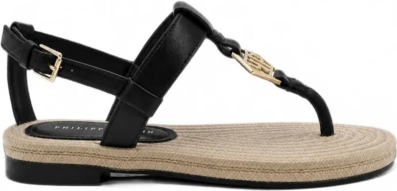 Philipp Plein Nappa sandalen met touw Zwart