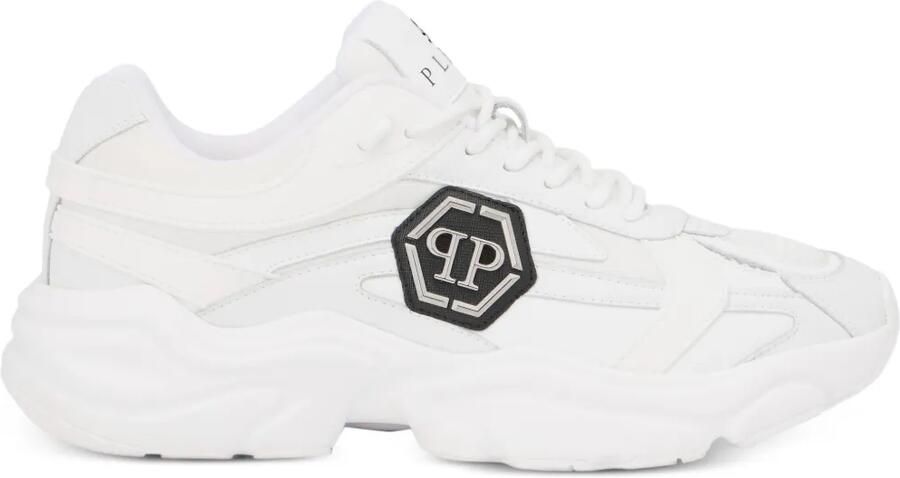 Philipp Plein Nitro sneakers met zeshoekig logo Wit