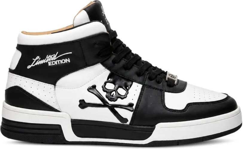 Philipp Plein Notorius sneakers met doodskoppatch Wit