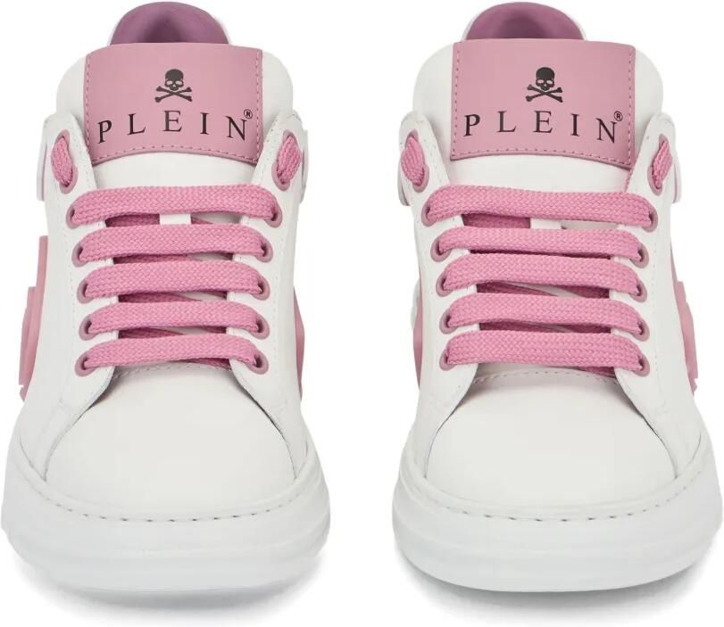Philipp Plein Phantom Kick$ low-top sneakers met logoplakkaat Wit - Foto 4