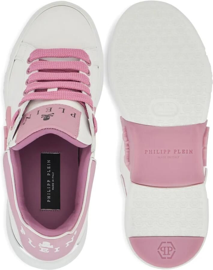 Philipp Plein Phantom Kick$ low-top sneakers met logoplakkaat Wit - Foto 3