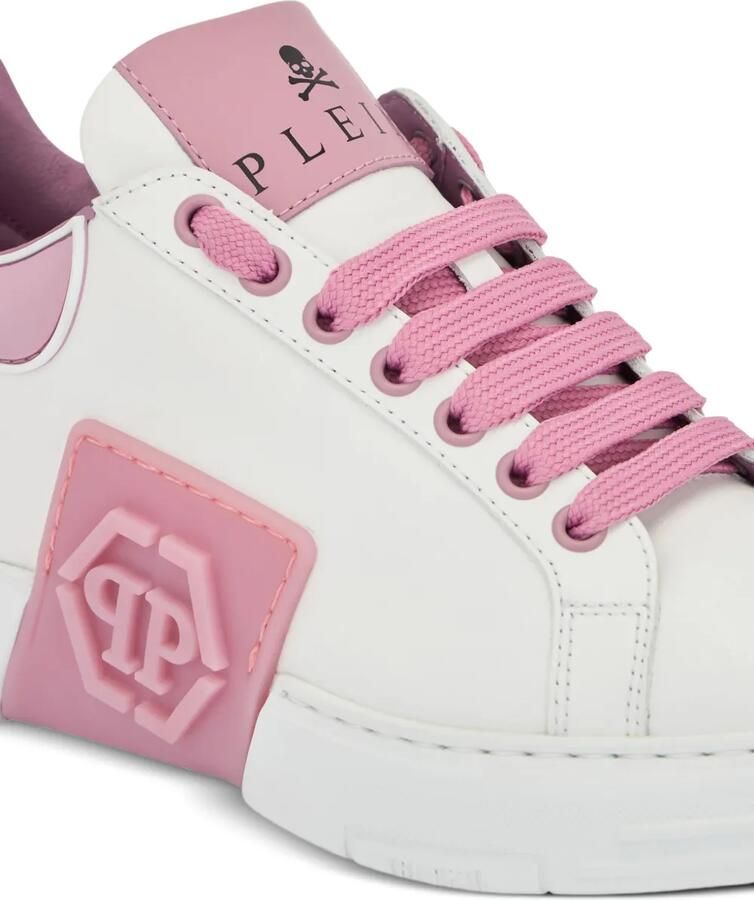 Philipp Plein Phantom Kick$ low-top sneakers met logoplakkaat Wit - Foto 2