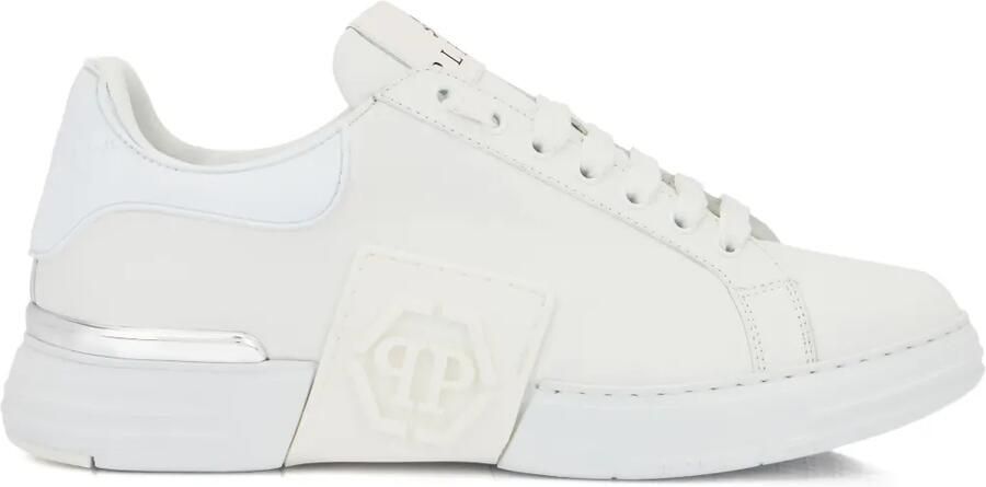 Philipp Plein Phantom Kick$ low-top sneakers met logoplakkaat Wit