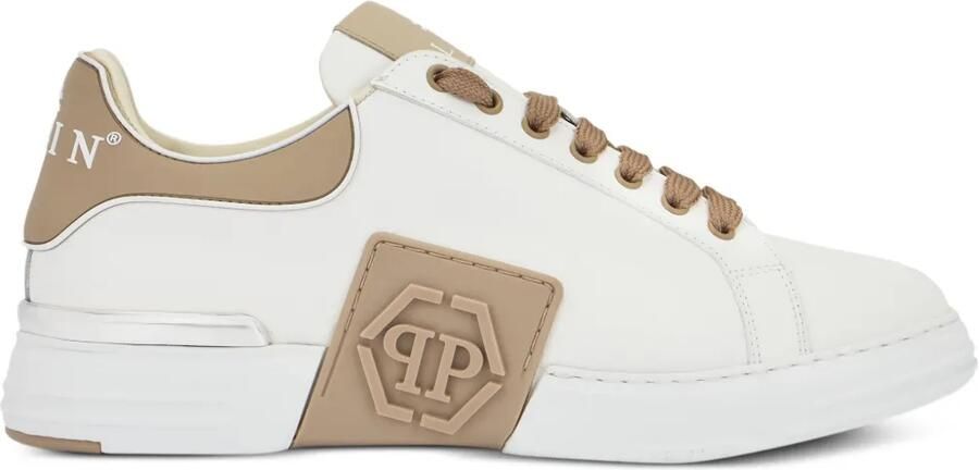 Philipp Plein Phantom Kick$ low-top sneakers met logoplakkaat Wit