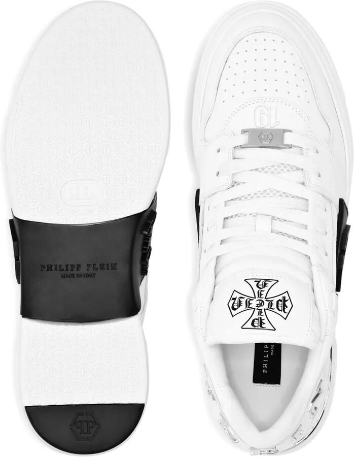 Philipp Plein Phantom Kicks sneakers met vlakken en logo Wit - Foto 2