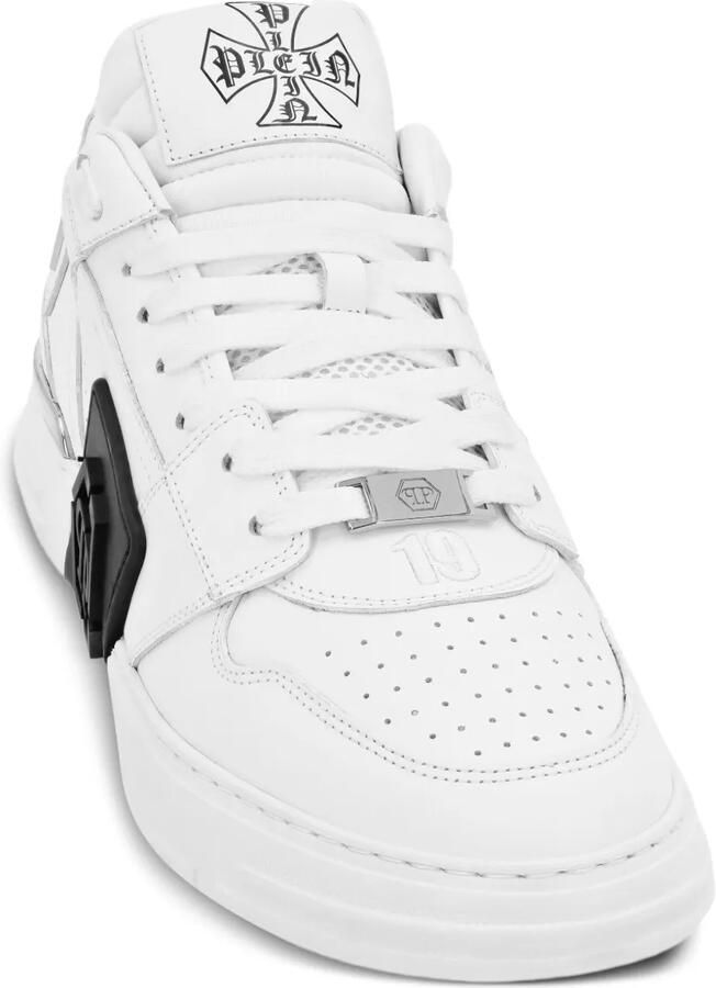 Philipp Plein Phantom Kicks sneakers met vlakken en logo Wit - Foto 3