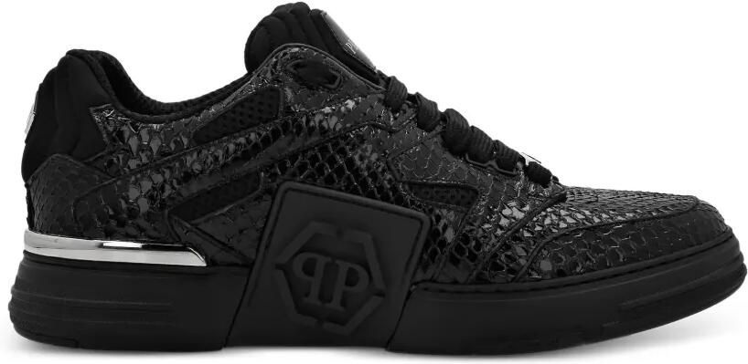 Philipp Plein Phantom $Street low-top python sneakers Zwart