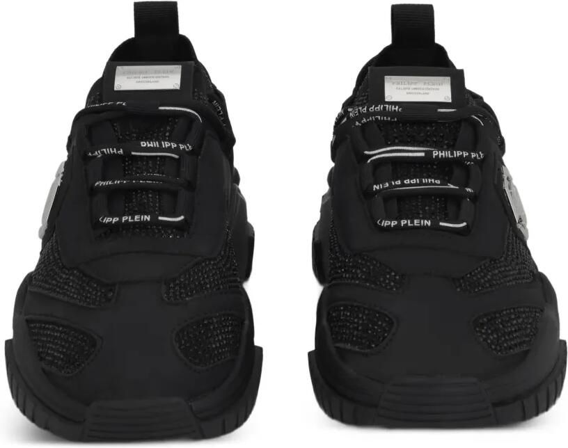 Philipp Plein Predator low-top sneakers met stras Zwart - Foto 5