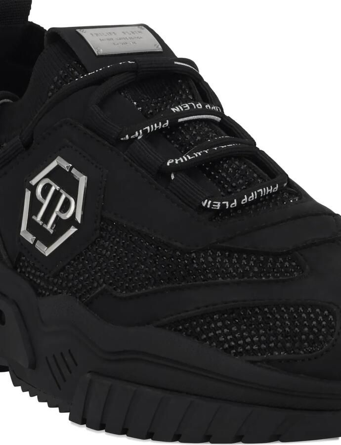 Philipp Plein Predator low-top sneakers met stras Zwart - Foto 3