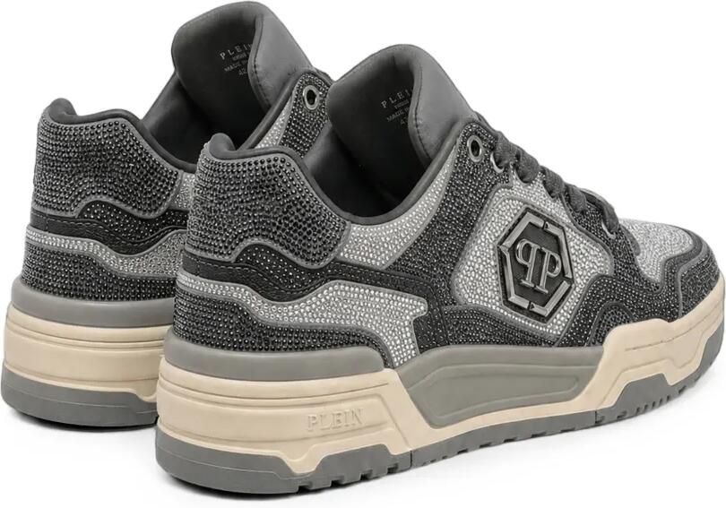 Philipp Plein Predator V2 low-top sneakers met stras Grijs - Foto 4