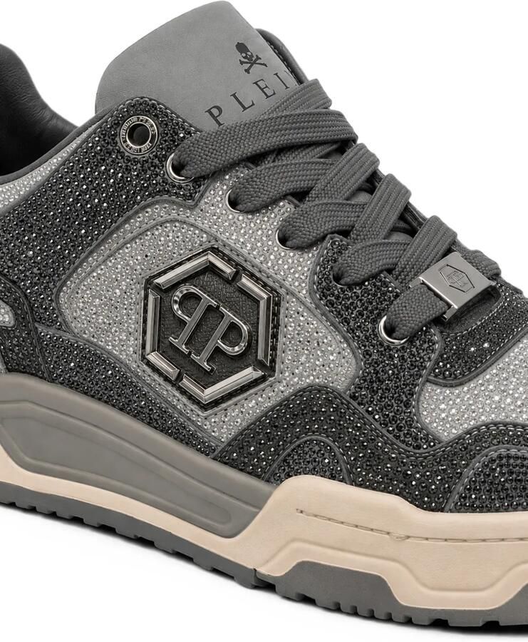 Philipp Plein Predator V2 low-top sneakers met stras Grijs - Foto 2