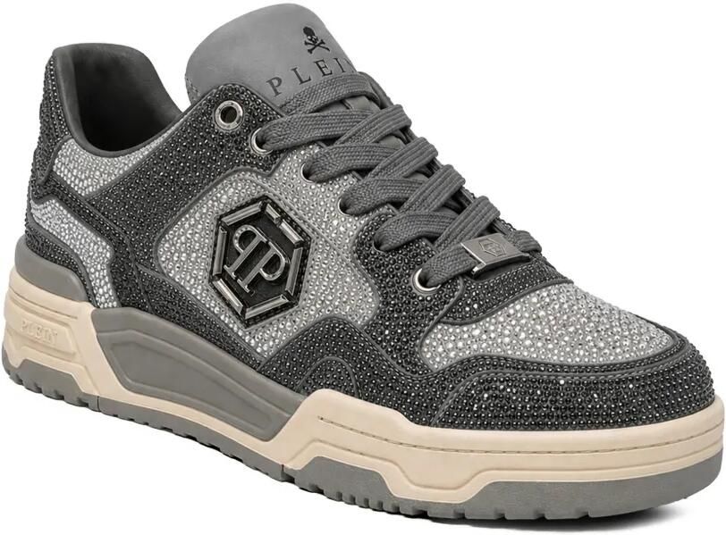 Philipp Plein Predator V2 low-top sneakers met stras Grijs - Foto 3