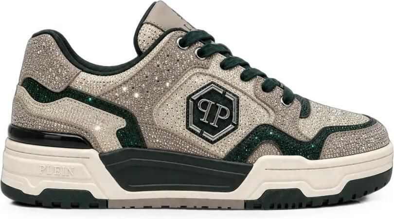 Philipp Plein Predator V2 Strass low-top sneakers Beige