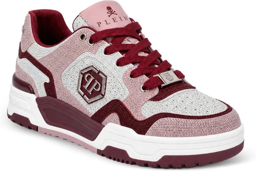 Philipp Plein Predator V2 Strass low-top sneakers Roze - Foto 3