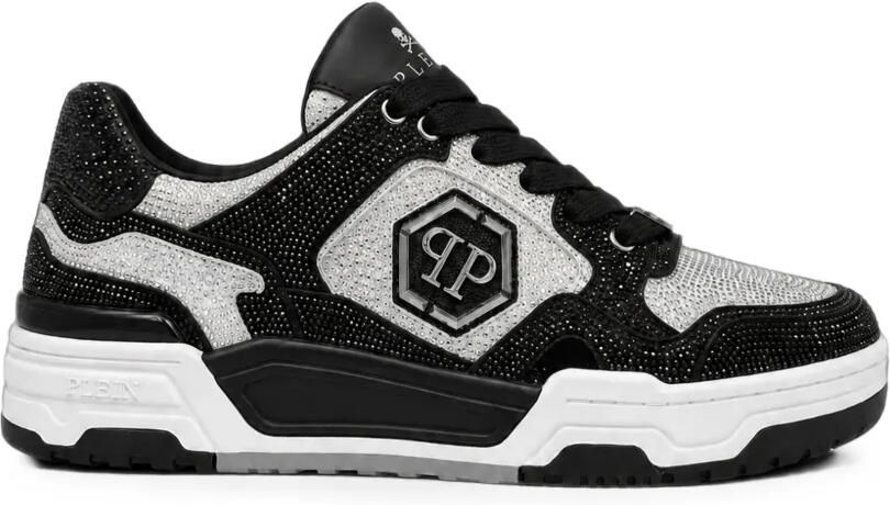 Philipp Plein Predator V2 Strass low-top sneakers Zwart
