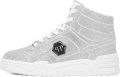 Philipp Plein Predator V2 Strass mid-top sneakers Zilver - Zilver