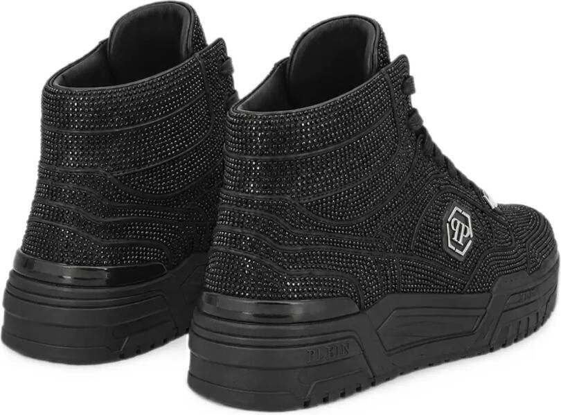 Philipp Plein Predator V2 Strass mid-top sneakers Zwart - Foto 3