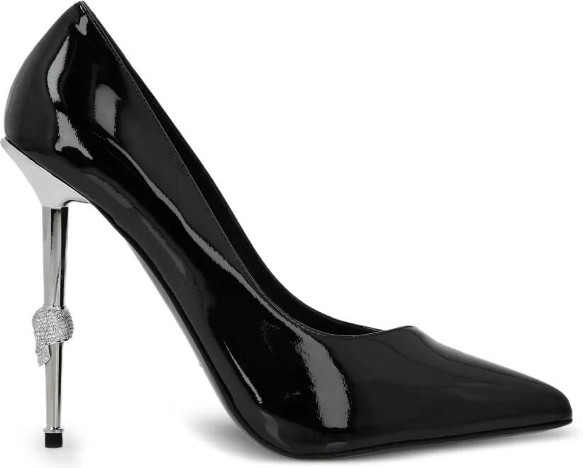 Philipp Plein Pumps met doodskop hak Zwart