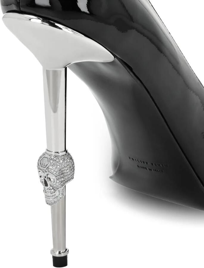 Philipp Plein Pumps met doodskop hak Zwart - Foto 3