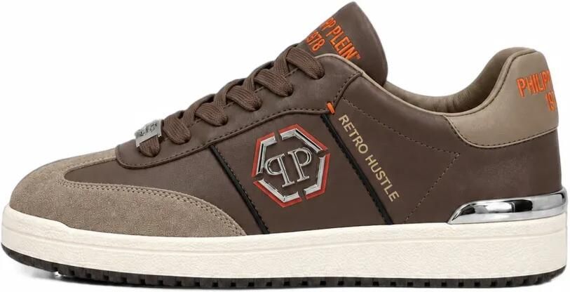 Philipp Plein Retro Hustle low-top sneakers Bruin - Foto 5