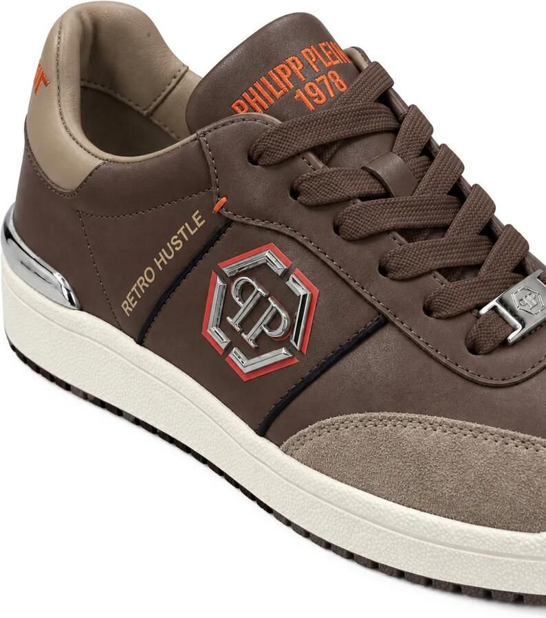 Philipp Plein Retro Hustle low-top sneakers Bruin - Foto 2
