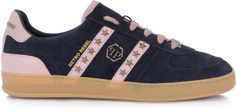 Philipp Plein Retro Rebel sneakers met studs Blauw