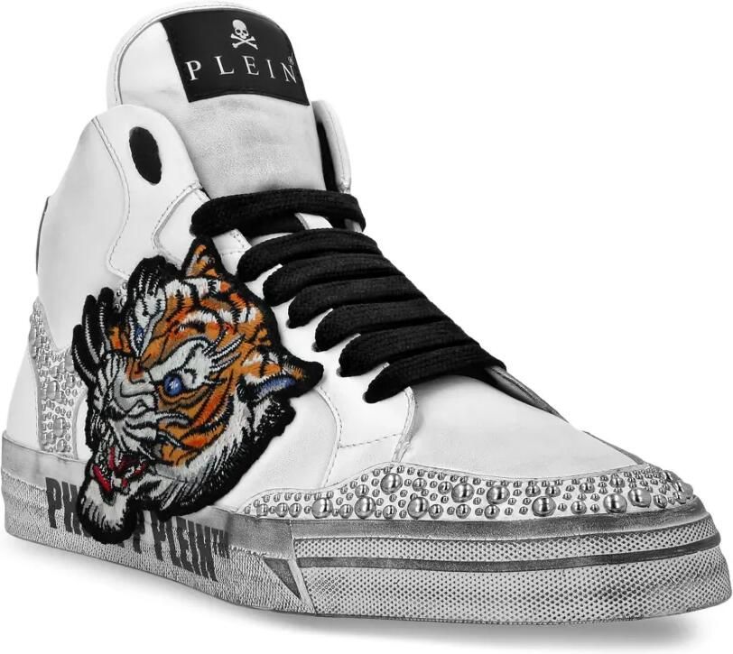 Philipp Plein Retrokickz Tiger sneakers Wit