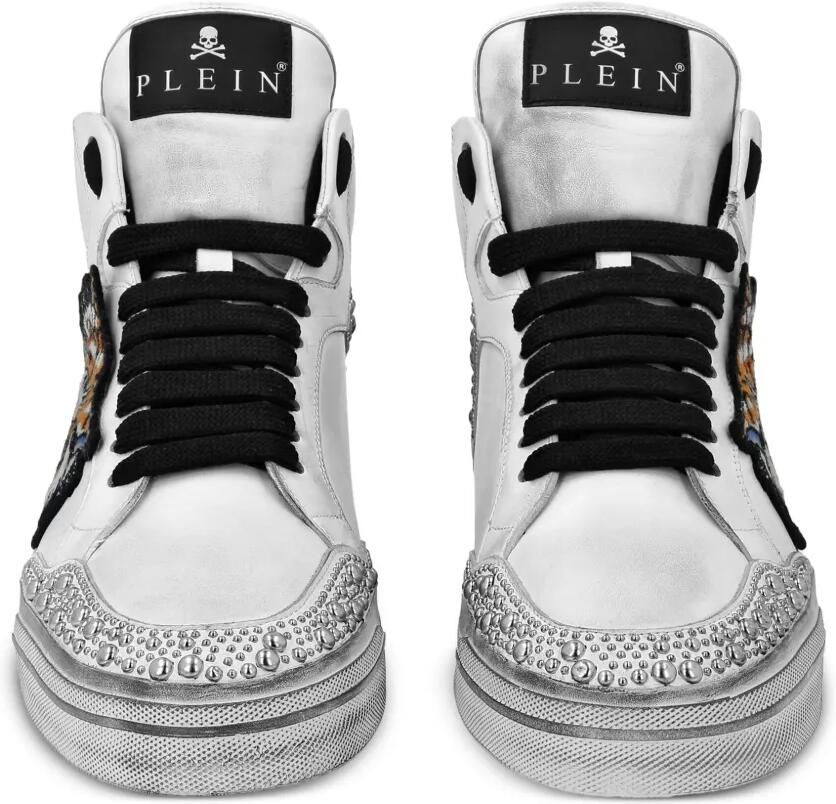 Philipp Plein Retrokickz Tiger sneakers Wit - Foto 3