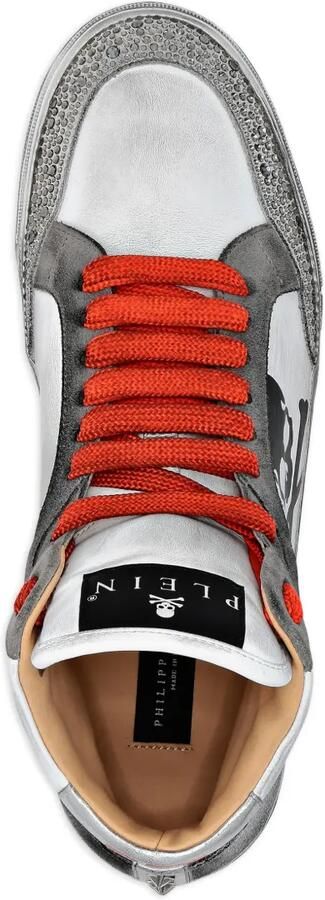 Philipp Plein Retrokickz TM high-top sneakers Wit - Foto 4