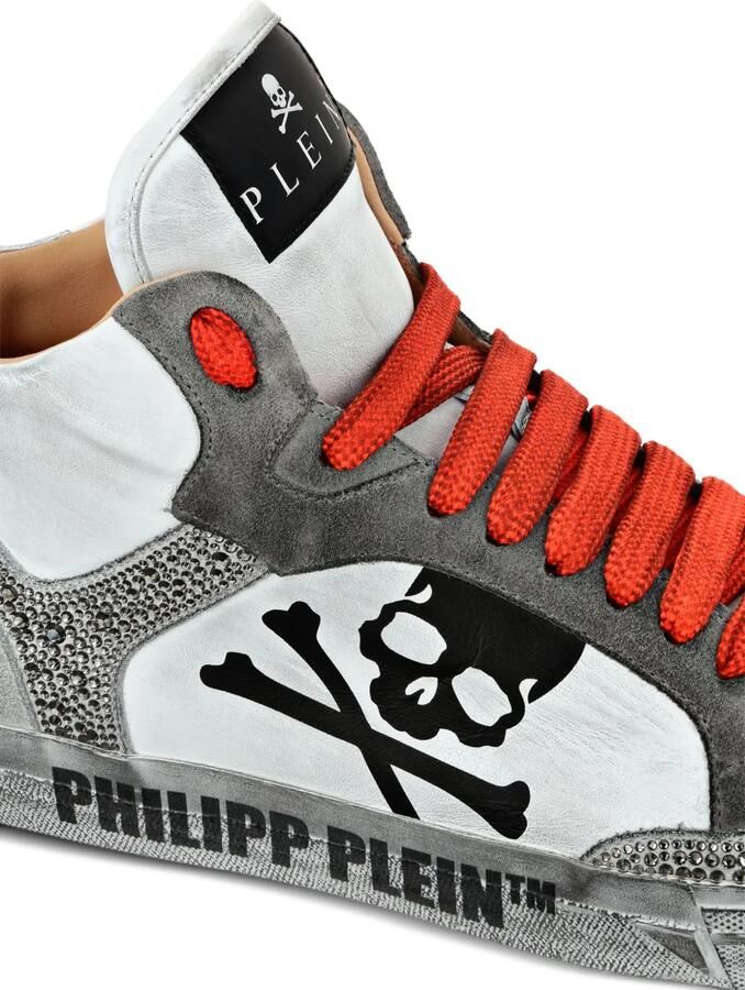 Philipp Plein Retrokickz TM high-top sneakers Wit - Foto 2
