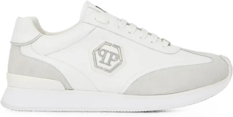 Philipp Plein Runner Hexagon Patch sneakers Wit
