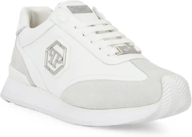 Philipp Plein Runner Hexagon Patch sneakers Wit - Foto 3