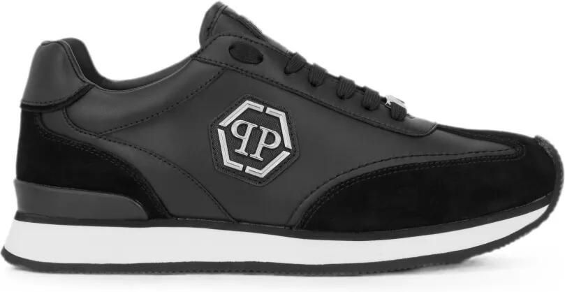 Philipp Plein Runner Hexagon Patch sneakers Zwart