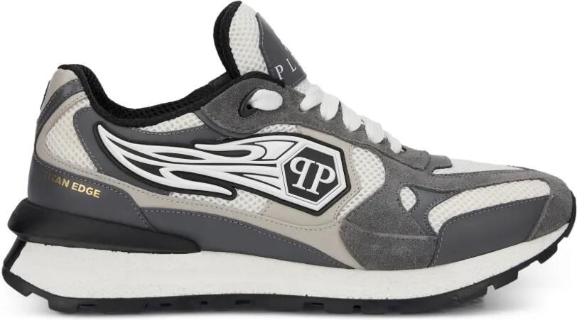 Philipp Plein Runner sneakers met logopatch Grijs
