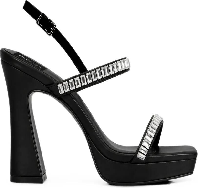 Philipp Plein Sandalen verfraaid met kristallen Zwart - Foto 4