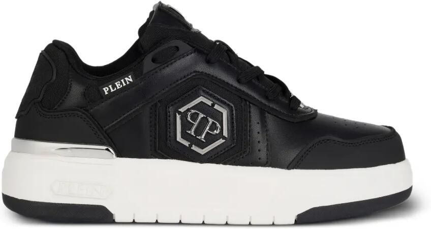 Philipp Plein SK8R low-top sneakers met logoplakkaat Zwart