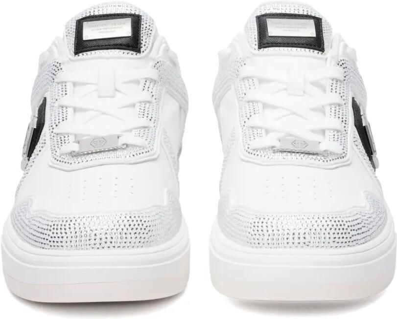 Philipp Plein SK8R low-top sneakers met stras Wit - Foto 3