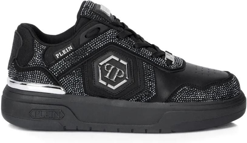 Philipp Plein SK8R low-top sneakers met stras Zwart