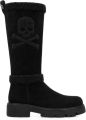Philipp Plein Skull and Bones suède laarzen Zwart - Zwart