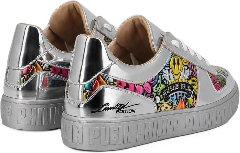 Philipp Plein Smile All Over sneakers Zilver - Foto 3