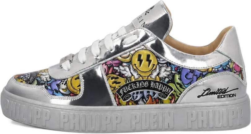 Philipp Plein Smile All Over sneakers Zilver - Foto 4