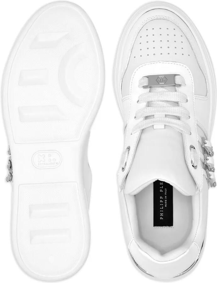 Philipp Plein Sneakers met kristallen gesp Wit - Foto 3