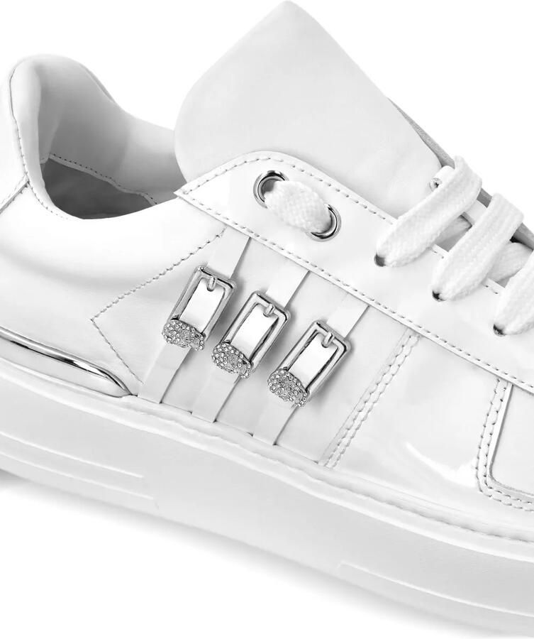 Philipp Plein Sneakers met kristallen gesp Wit - Foto 2