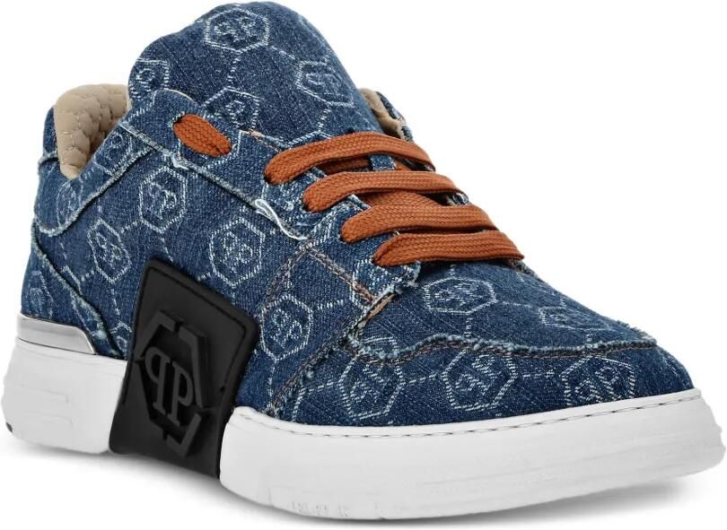Philipp Plein Sneakers met monogram Blauw - Foto 4